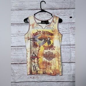 Harley Davidson Women’s Motorcycle  Biker Printed  size 1W